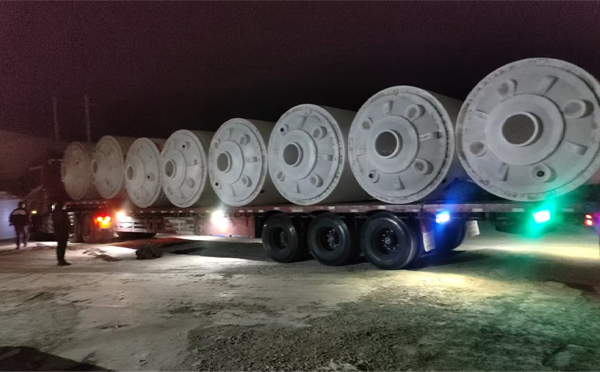 东乡锥底桶交付现场